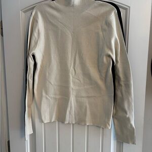 Women’s  Cream and Black Sweater
